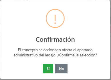 Confirmación de adicional