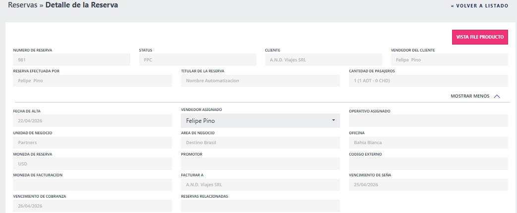 Datos generales del file
