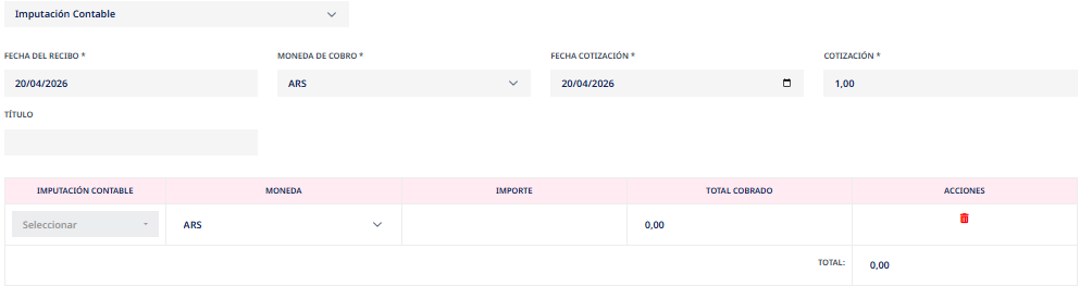 Imputación contable