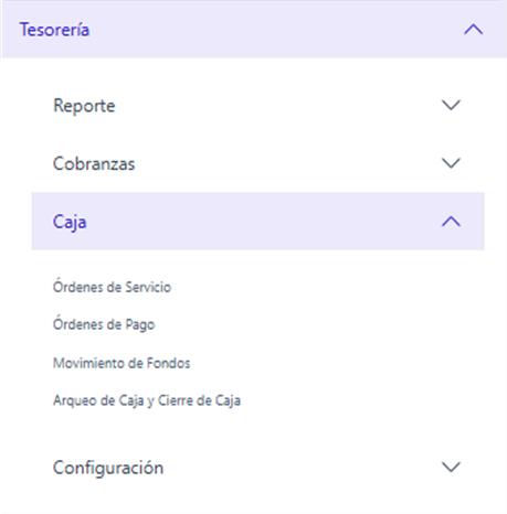 Acceso a Movimiento de Fondos