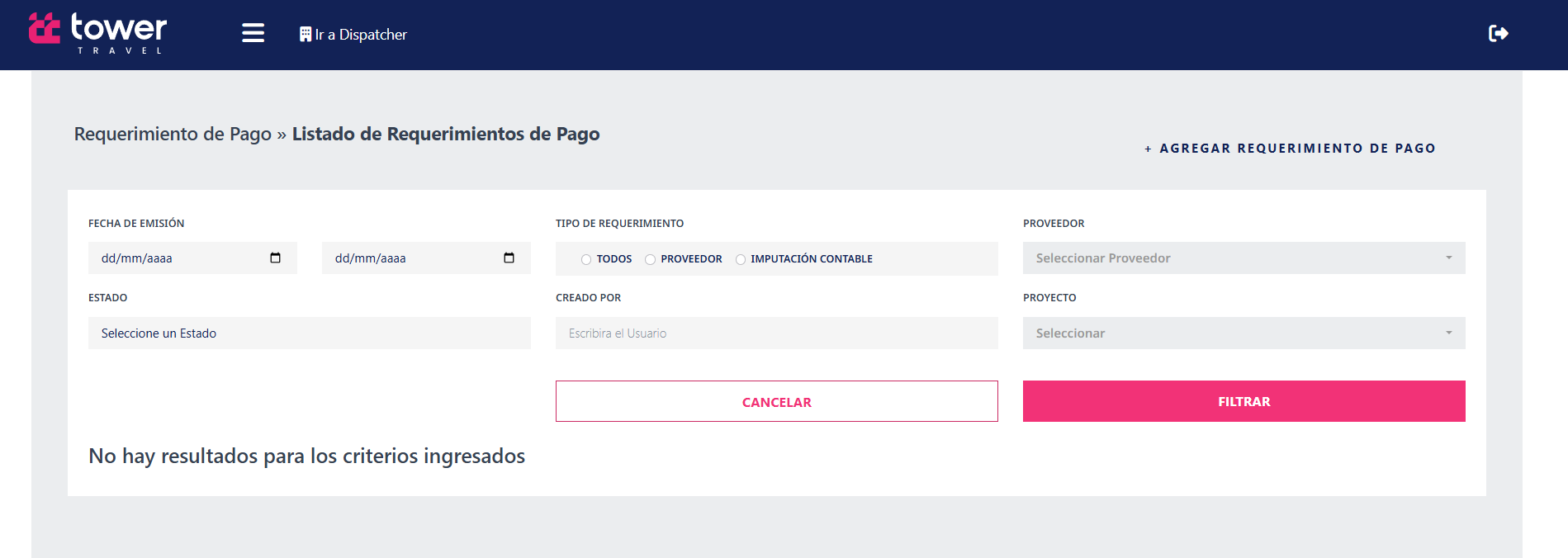 Requerimiento de pago